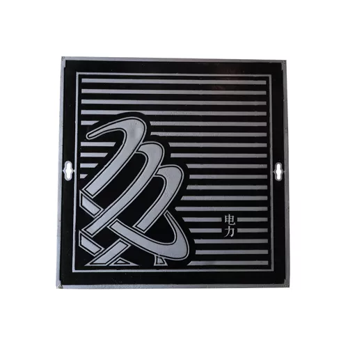 Artistic Silver-Imitating Manhole Covers  